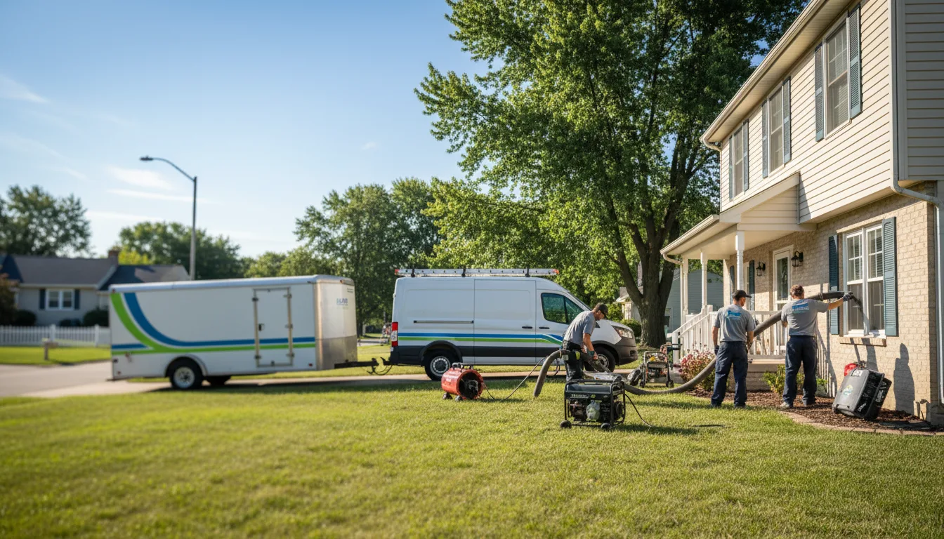 Flooded Basement Restoration And Cleanup With Repair in Gentryville, IN near me